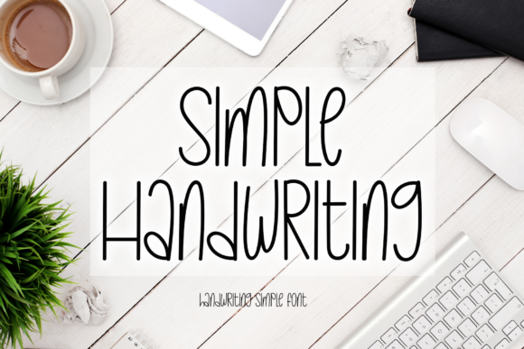 Simple Handwriting Font Poster 1
