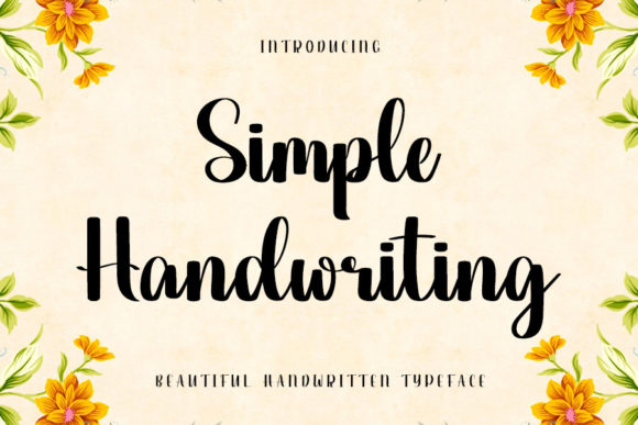 Simple Handwriting Font Poster 1