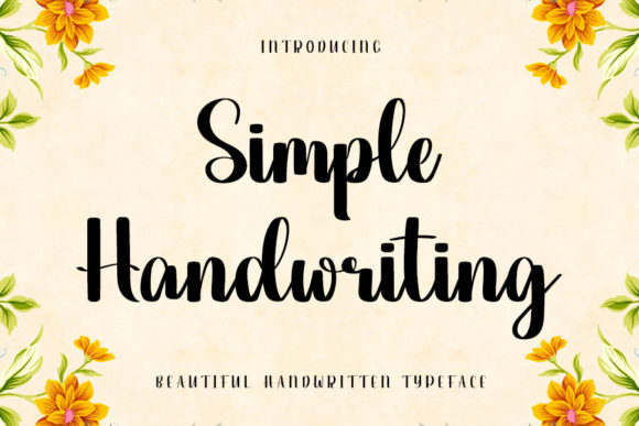 Simple Handwriting Font