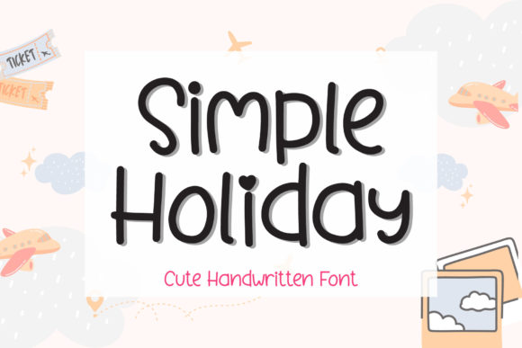 Simple Holiday Font Poster 1