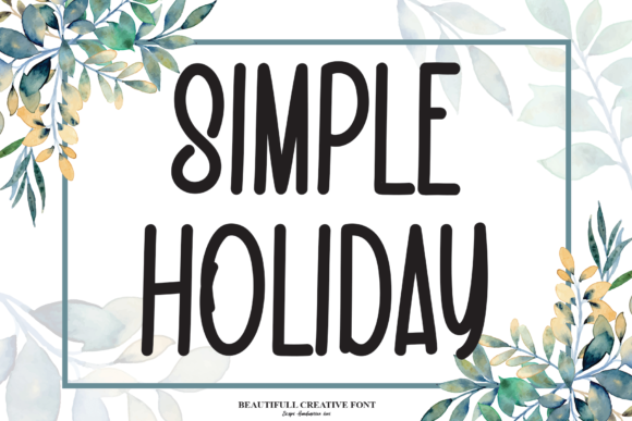 Simple Holiday Font