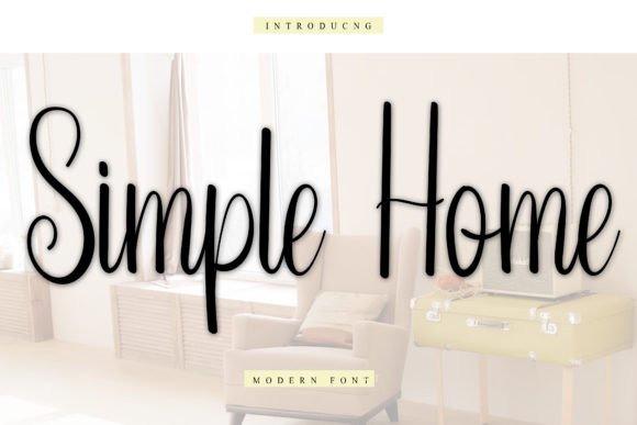 Simple Home Font Poster 1