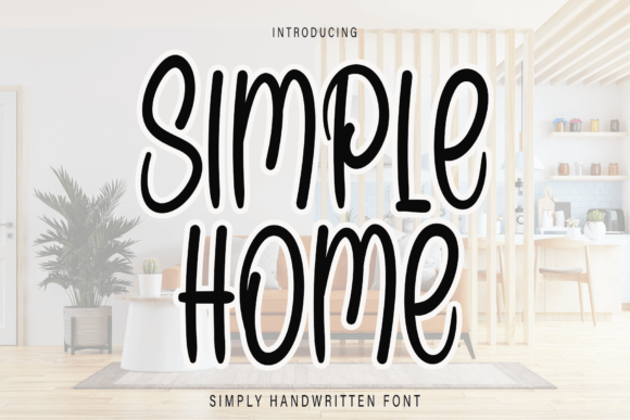 Simple Home Font Poster 1