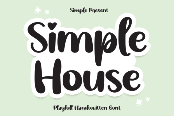 Simple House Font Poster 1