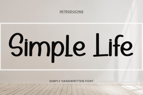 Simple Life Font Poster 1