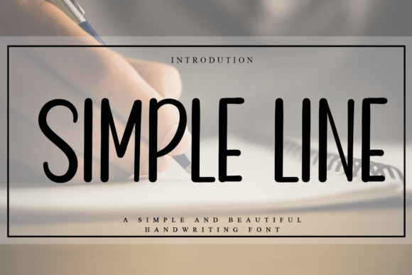 Simple Line Font