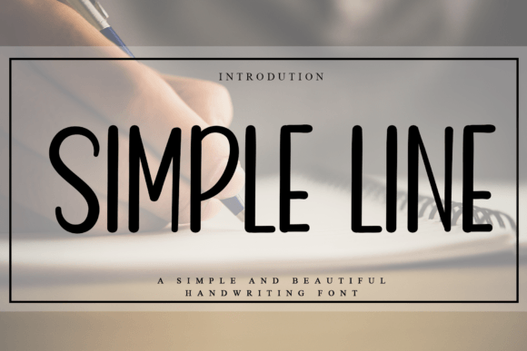 Simple Line Font Poster 1