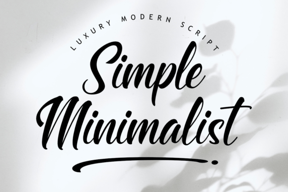 Simple Minimalist Font Poster 1