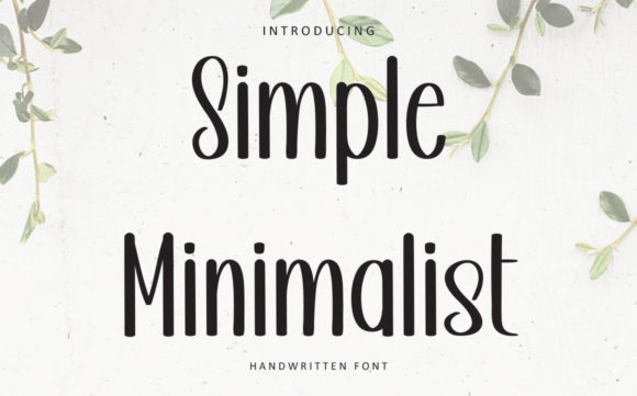 Simple Minimalist Font