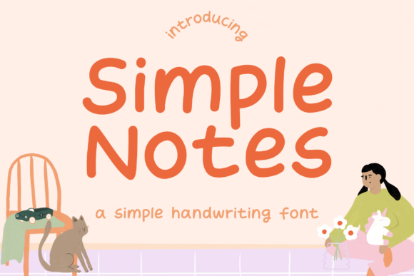 Simple Notes Font Poster 1