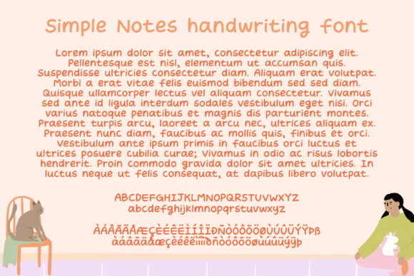 Simple Notes Font Poster 8