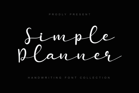 Simple Planner Font Poster 1