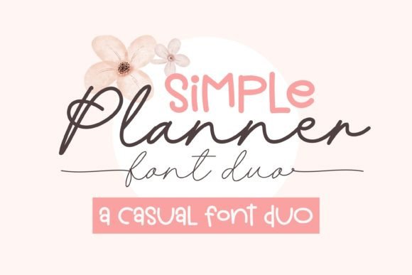 Simple Planner Font Poster 1