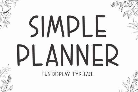 Simple Planner Font