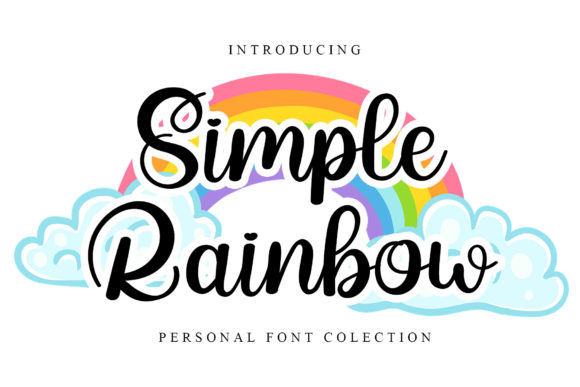 Simple Rainbow Font