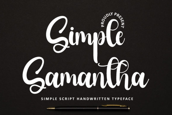 Simple Samantha Font Poster 1