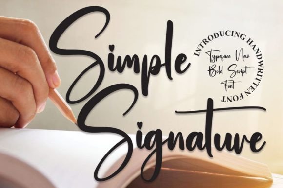 Simple Signature Font