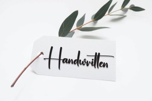 Simple Signature Font Poster 3