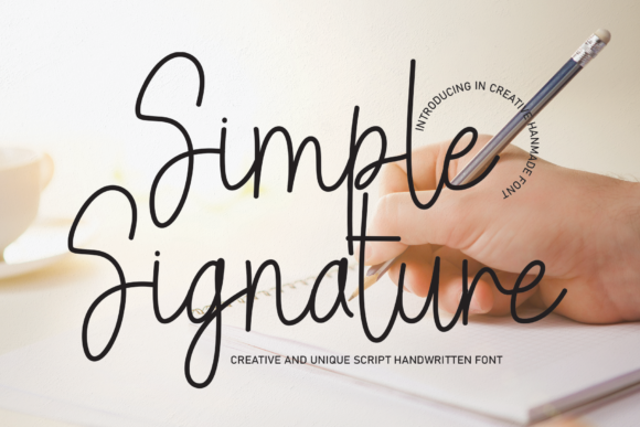 Simple Signature Font