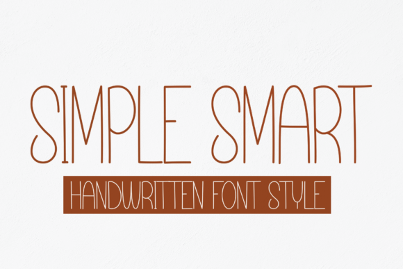 Simple Smart Font Poster 1