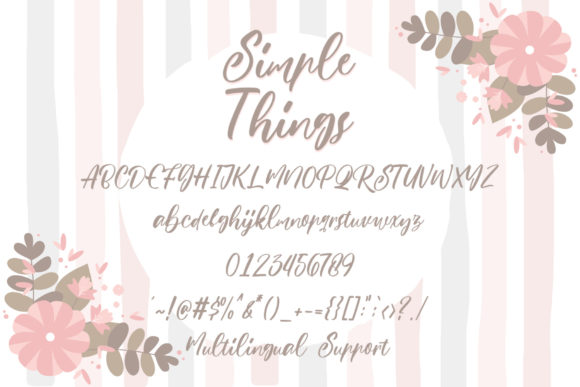 Simple Things Font Poster 5