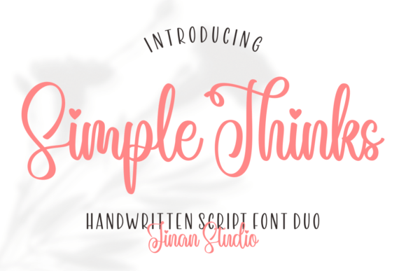 Simple Thinks Font Simple Thinks Font Poster 1