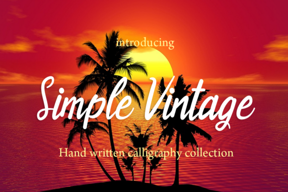 Simple Vintage Font Poster 1