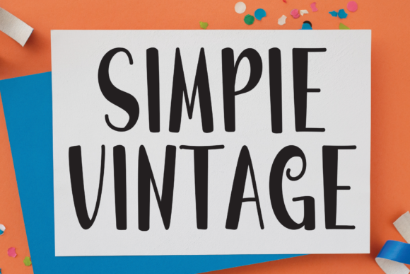 Simple Vintage Font