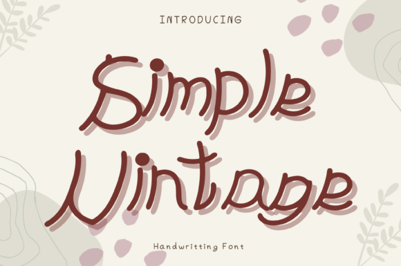 Simple Vintage Font Poster 1