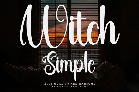 Simple Witch Font Poster 1