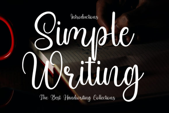 Simple Writing Font Poster 1