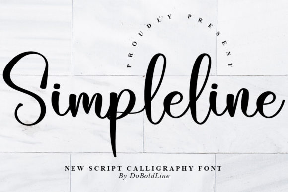 Simpleline Font Poster 1