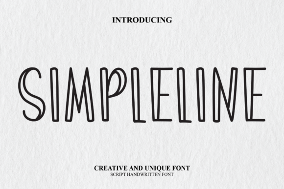 Simpleline Font Poster 1