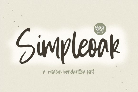 Simpleoak Font Poster 1