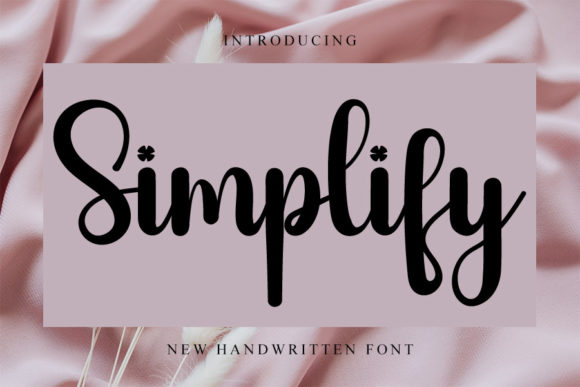 Simplify Font Poster 1
