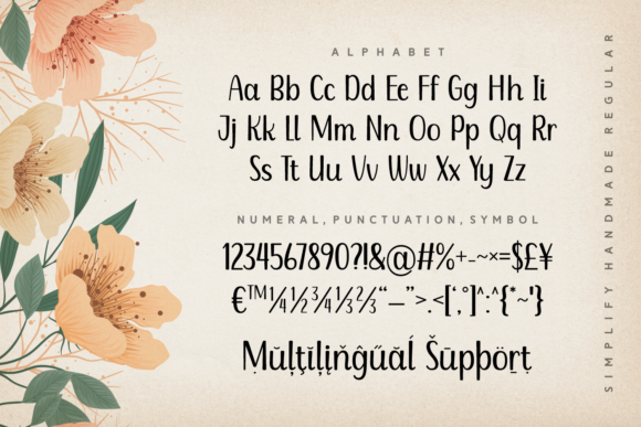 Simplify Handmade Font Poster 4