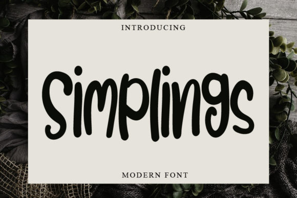 Simplings Font Poster 1