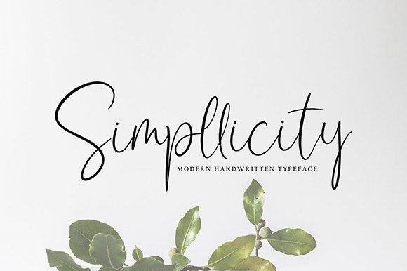 Simpllicity Font Poster 1