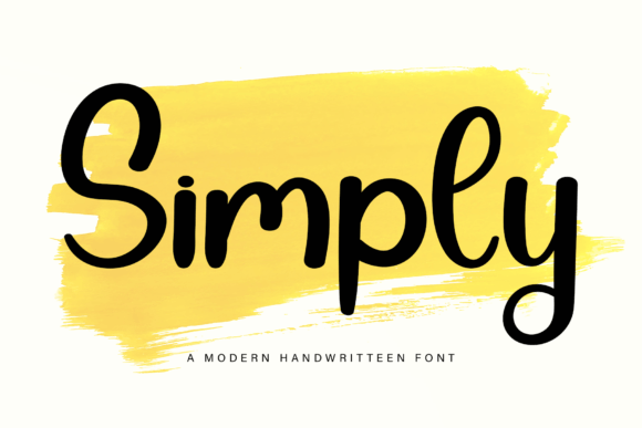 Simply Font Poster 1