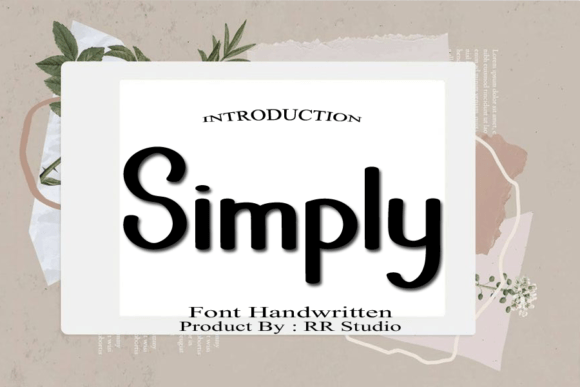 Simply Font Poster 1