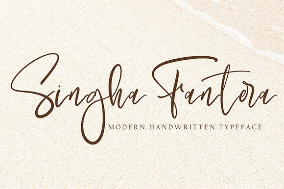 Singha Fantera Font Poster 1