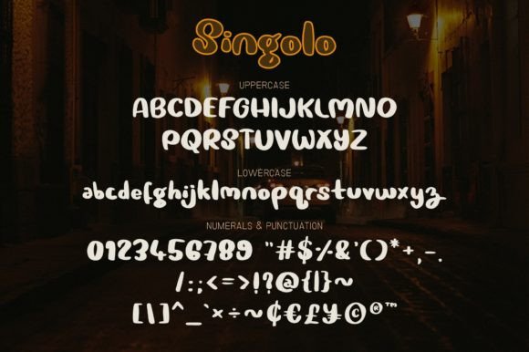 Singolo Font Poster 2