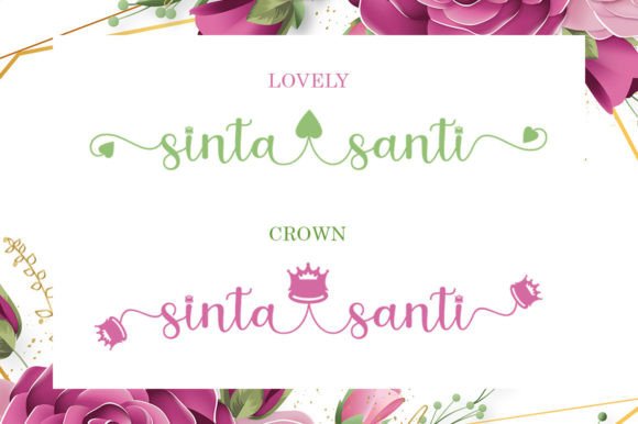Sinta Santi Font Poster 8