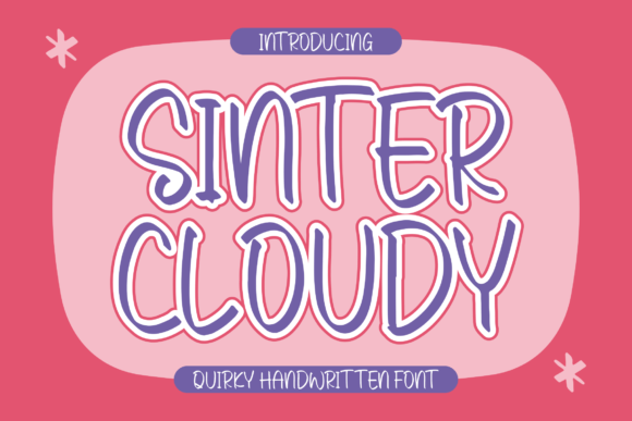 Sinter Cloudy Font Poster 1