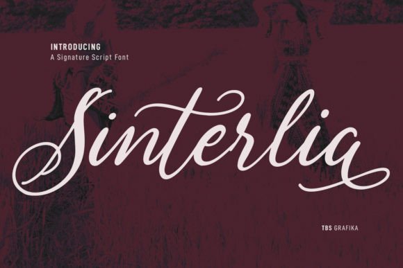 Sinterlia Font Poster 1