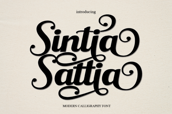 Sintia Sattia Font Sintia Sattia Font Poster 1