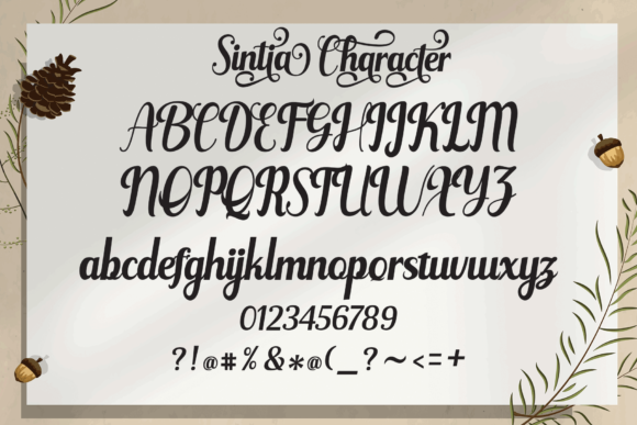 Sintia Sattia Font Poster 10