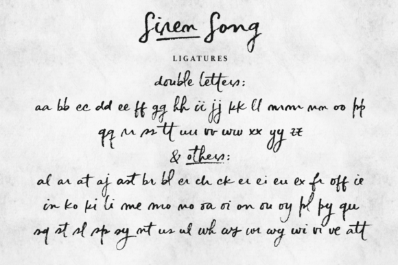 Siren Song Font Poster 4