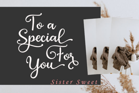 Sister Sweet Font Poster 4