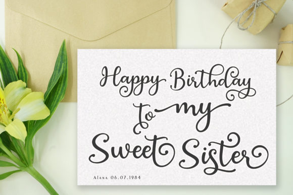 Sister Sweet Font Poster 5
